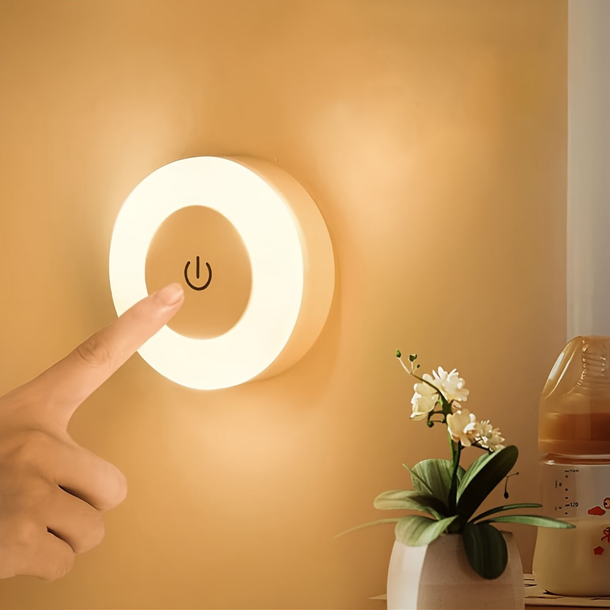 Versatile LED Touch Night Light for Home Decor