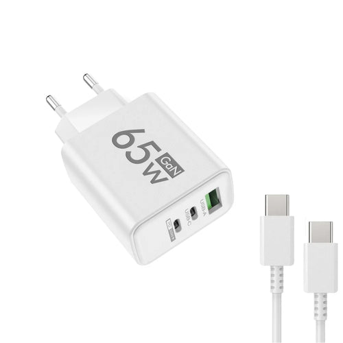 65W 3 Ports GaN USB PD Charger Fast Charging Type C Mobile Phone