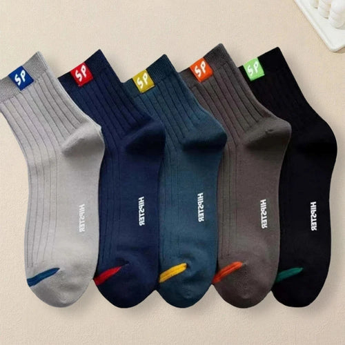 5/10 Pairs Breathable Men Casual Socks Trendy Versatile Autumn Winter