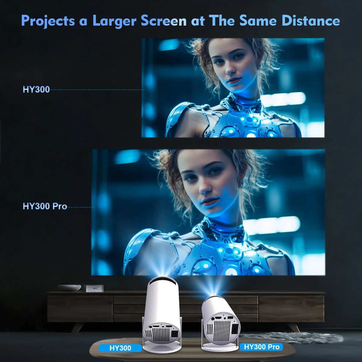 Magcubic Projector HY300 Pro 4K Android 11 Dual Wifi6 260ANSI