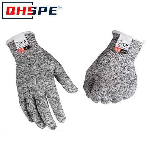 Grade 5 Cut Resistant Gloves Kitchen HPPE Scratch Resistant Glass