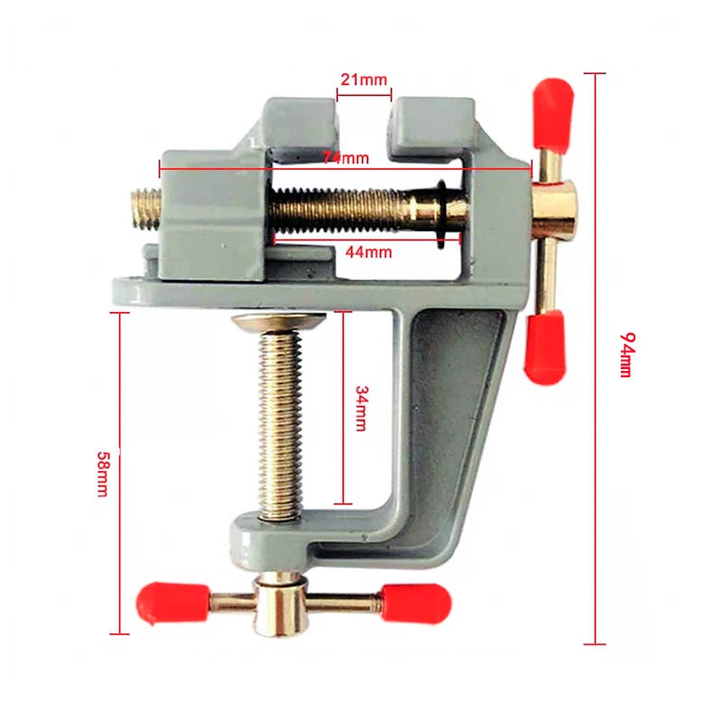 Mini Bench Vise Muliti-Funcational 3.5&quot Aluminum Miniature Small