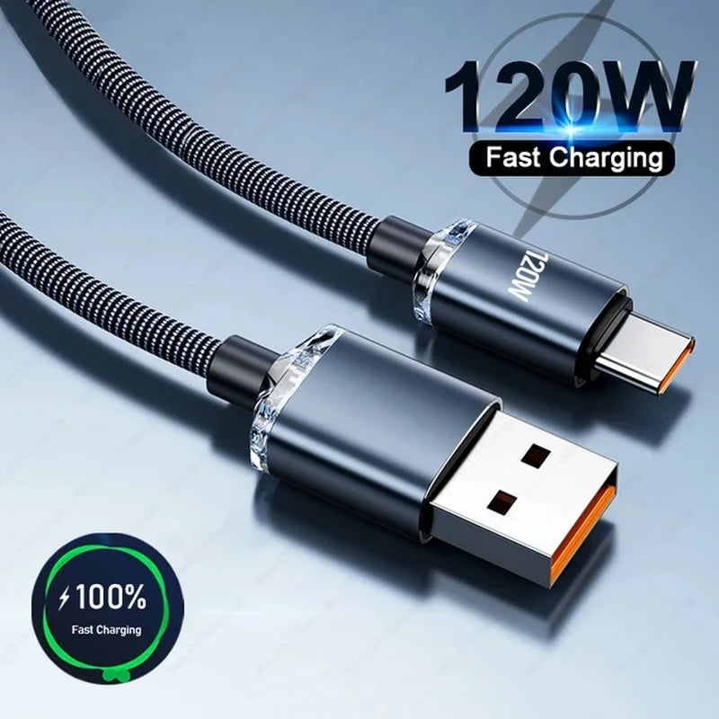 120W USB Type C fast charging cable suitable for Redmi Note 13 Pro