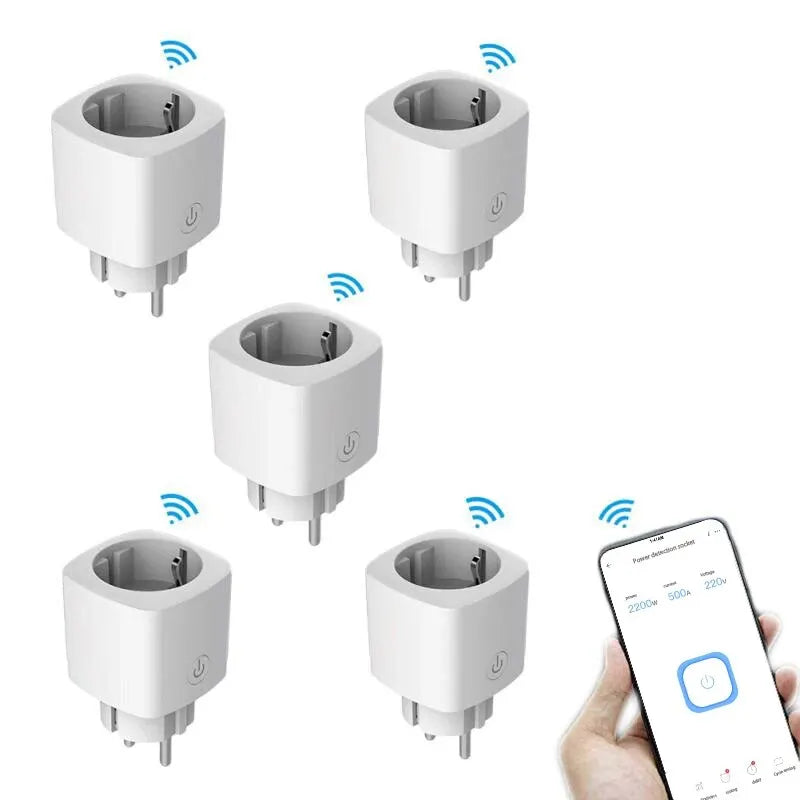 EWelink WiFi Smart Socket,16A/20A EU Smart Plug,With Power Monitoring