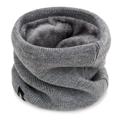 Winter Warm Knitted Ring Scarf For Women Men Plush Full Mask Tutdoor