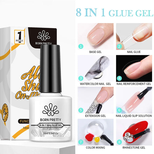 BORN PRETTY 10ml Base Gel Top Coat Rubber Gel Reinforcement Gel for