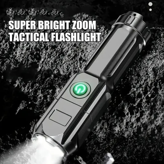 High Power Camping Flashlight Led Fishing Searchlight Usb Rechargeable