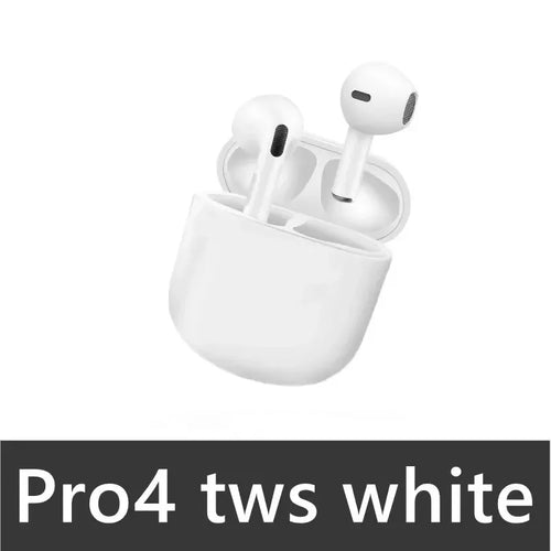 Pro4 TWS Bluetooth Earphone 9D Stereo Wireless Headphone In-Ear HiFi