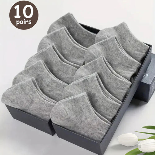 10/20/30/40/50 Pairs Of Breathable Deodorant Men's Low Cut Ankle Socks