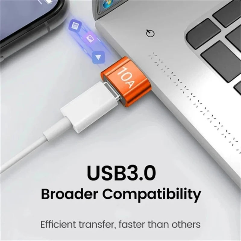 10A OTG USB 3.0 Type C OTG Adapter USB C Male to USB 3.0 Female Cable