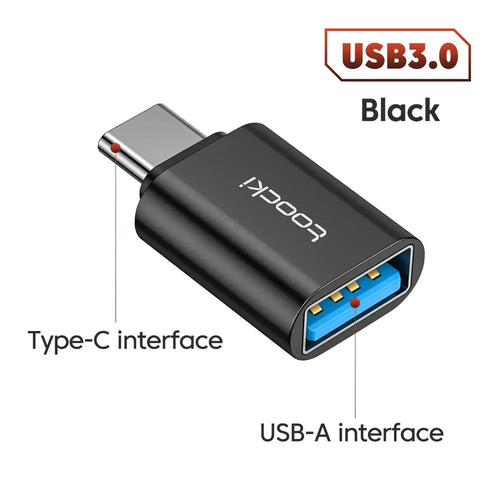 Toocki OTG USB 3.0 To Type C Adapter Micro To Type C Male To USB 2.0