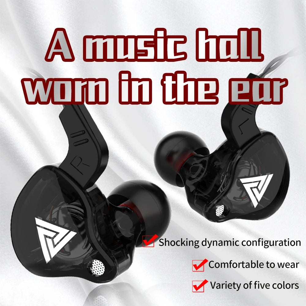 Original QKZ AK6 In Ear Earphone 6 Dynamic Driver Unit Headphone With