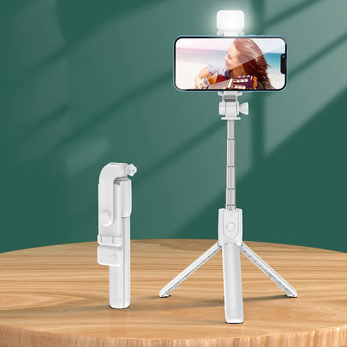 Wireless Selfie Stick Tripod Stand with Light Bluetooth Remote