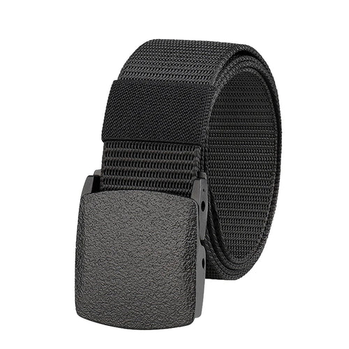 Non-metal Nylon Belt MEN's Tactical Woven Plastic Buckle Belt, outdoor