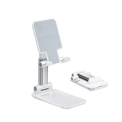 Foldable Phone Stand Adjustable Angle And Height With Silicone Pad