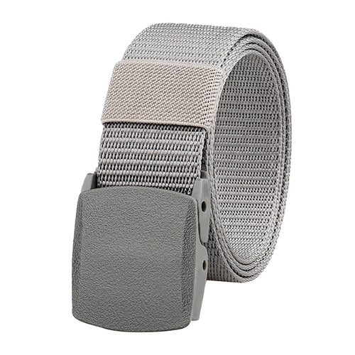 Non-metal Nylon Belt MEN's Tactical Woven Plastic Buckle Belt, outdoor