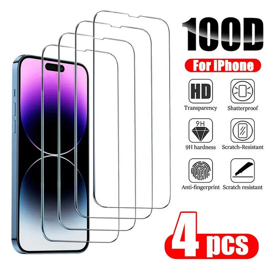 4PCS Tempered Glass for iPhone 14 Pro Max 14 Plus 14Pro Screen