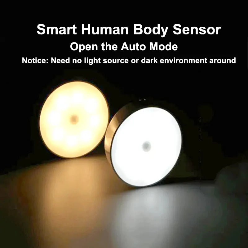 LED Smart Human Body Sensor Night Lamp Emergency Automatic Lighting