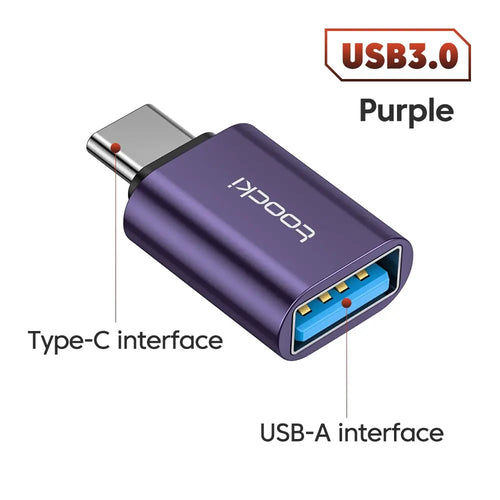 Toocki OTG USB 3.0 To Type C Adapter Micro To Type C Male To USB 2.0