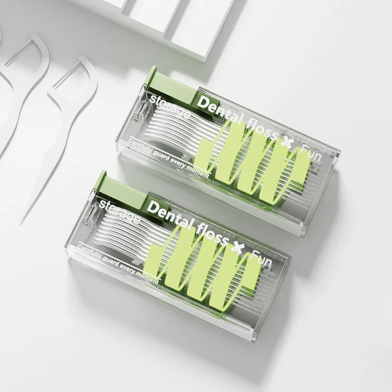 Travel 10-pack portable automatic dental floss box disposable dental