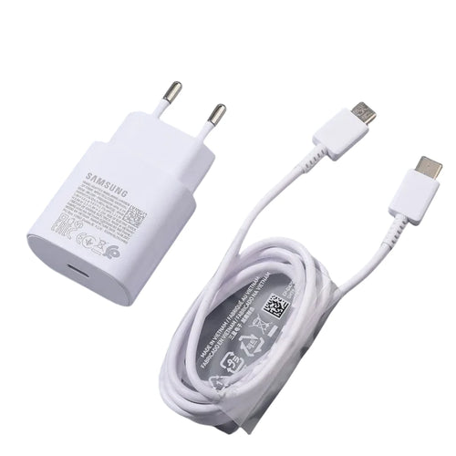 Original Samsung 25w Charger Type C Super Fast Charge Adapter For