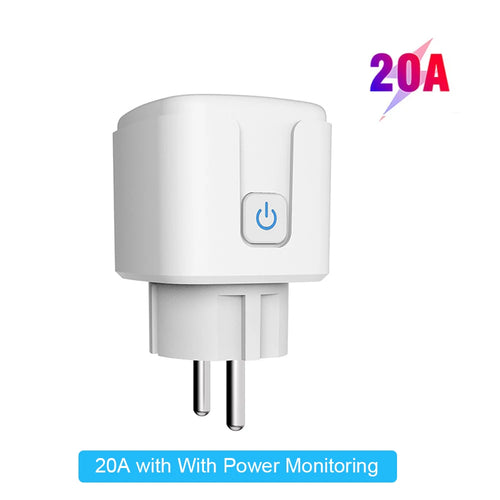 Tuya Smart Socket EU16A/20A Wifi Smart Plug With Power Monitoring