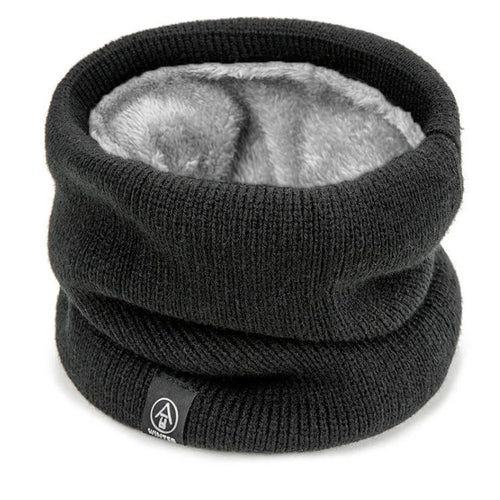 Winter Warm Knitted Ring Scarf For Women Men Plush Full Mask Tutdoor