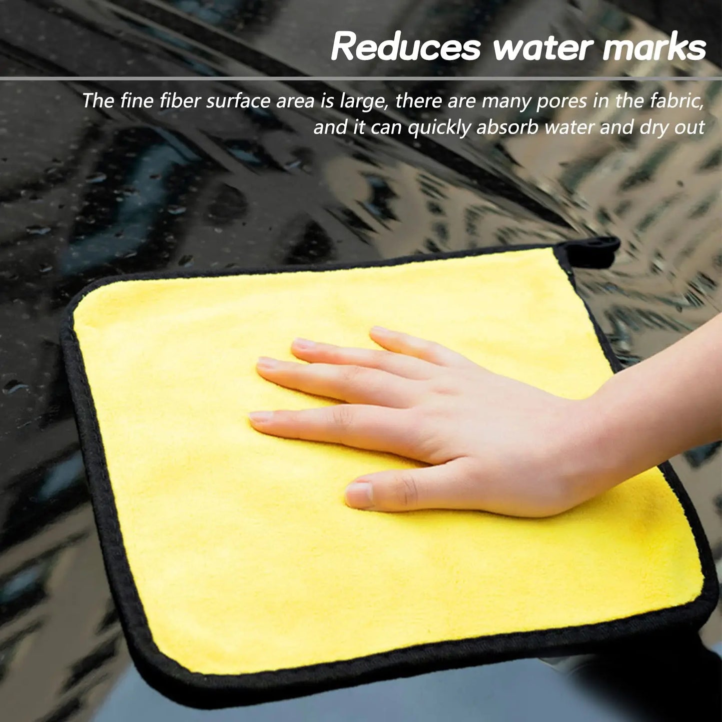 Easy to Clean Ultra Fine Fiber Car Wash Wipes Super Absorbent Wipes