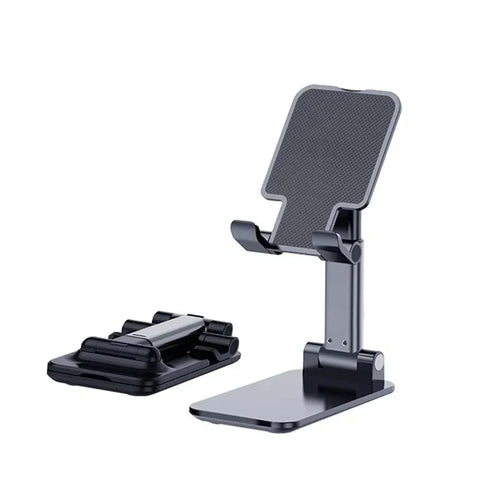 Foldable Phone Stand Adjustable Angle And Height With Silicone Pad