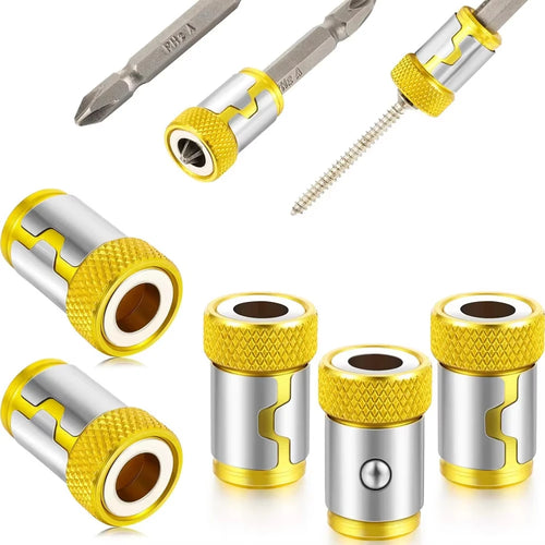 5 Pcs Magnetic Screw Rings Magnetized Ring Screwdriver Bits For 1/4