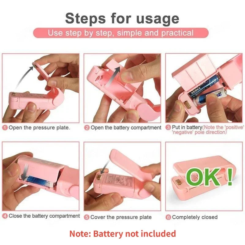 Mini Multi-function Sealer Plastic Storage Bag Sealing Machine Close