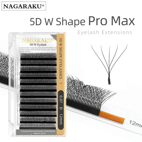 NAGARAKU 5D W Shape Big Bundle Eyelash Extension Mega Volume Premade