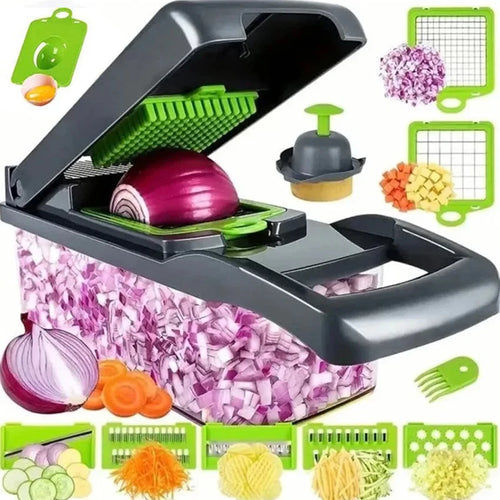 14/16 in 1 Multifunctional Vegetable Chopper Grate Food Handle Food