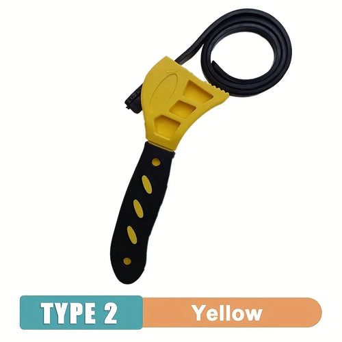 1Pcs 6inch Belt Wrench Oil Filter Puller Strap Spanner Chain Wrench