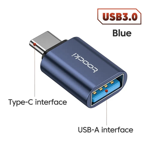 Toocki OTG USB 3.0 To Type C Adapter Micro To Type C Male To USB 2.0