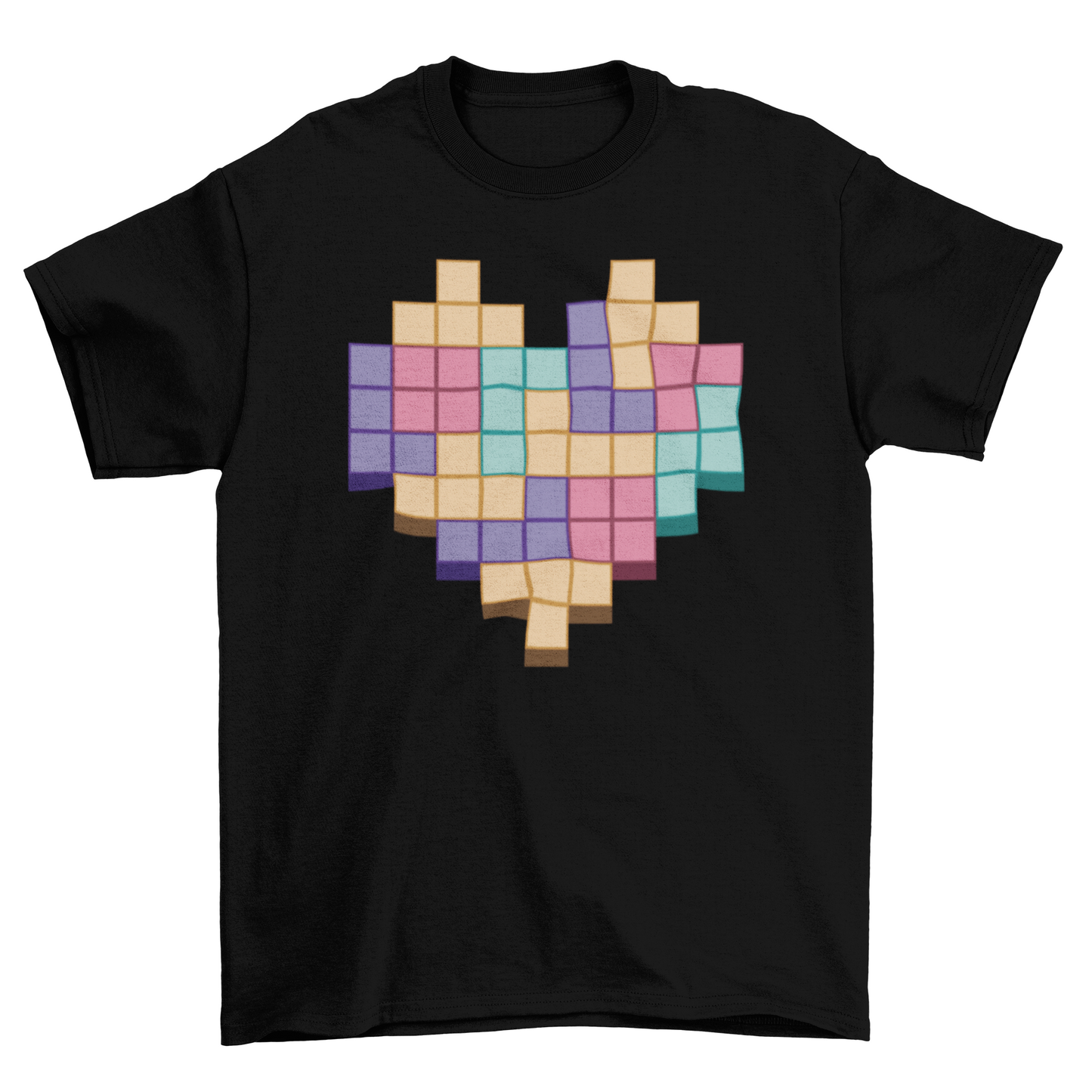 Block Game Heart T-shirt