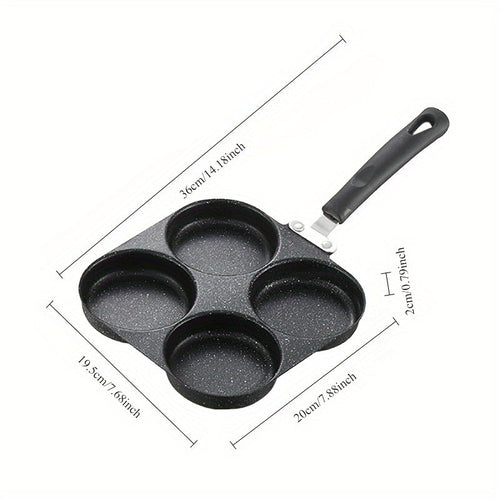 Versatile 4Cup NonStick Skillet Fry Eggs Pancakes and Burgers