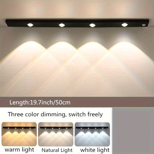 Smart MotionSensing LED Light USB Rechargeable Dimmable Wireless