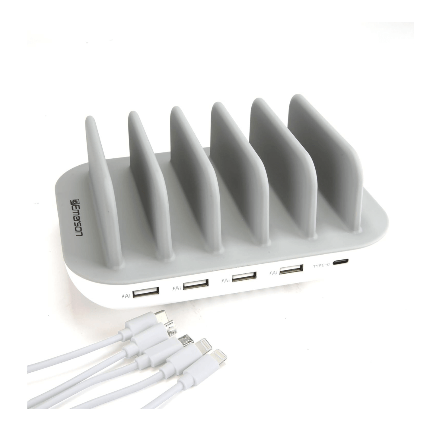 Emerson 5-Port USB Charging Station with LED Charging Indicator Light