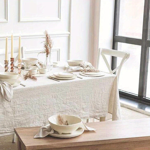 Elegant Linen Tablecloth for Stylish Home Decor