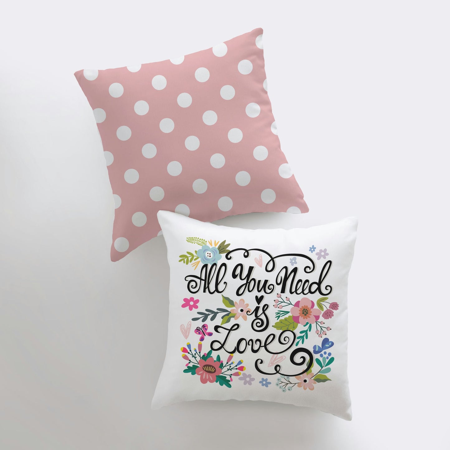 All you need is Love Floral Pillow Cover | Gospel Pillow | Home Decor